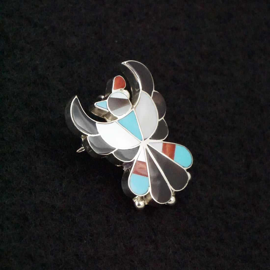 Breon Wallace Multi-Stone & Sterling Silver Pin/Pendant