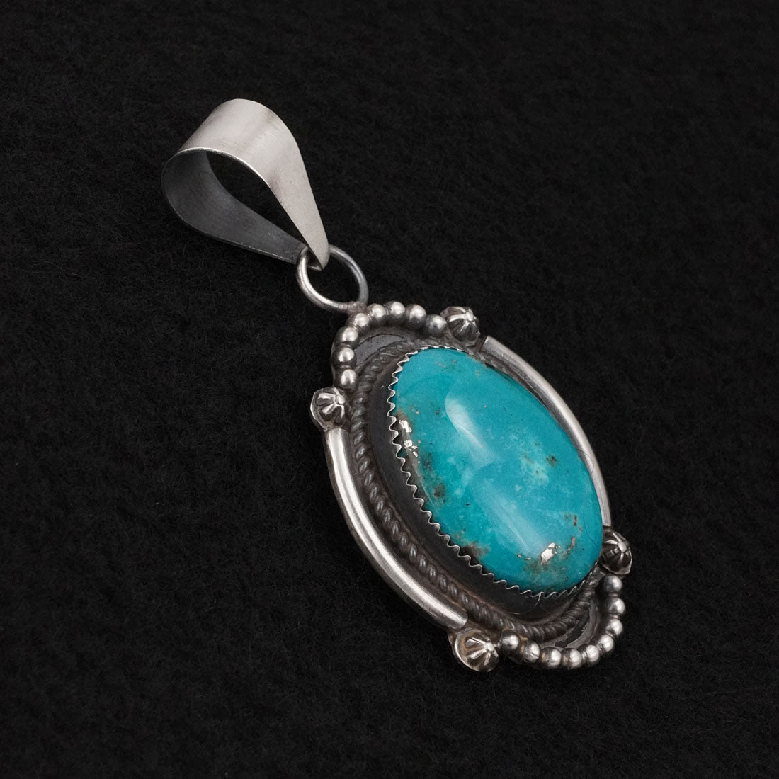 Leslie Nez Turquoise & Sterling Silver Pendant