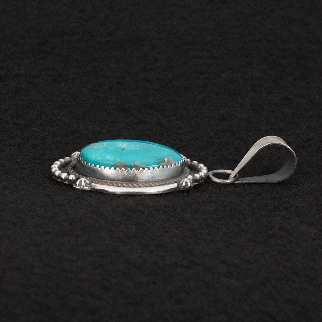 Leslie Nez Turquoise & Sterling Silver Pendant