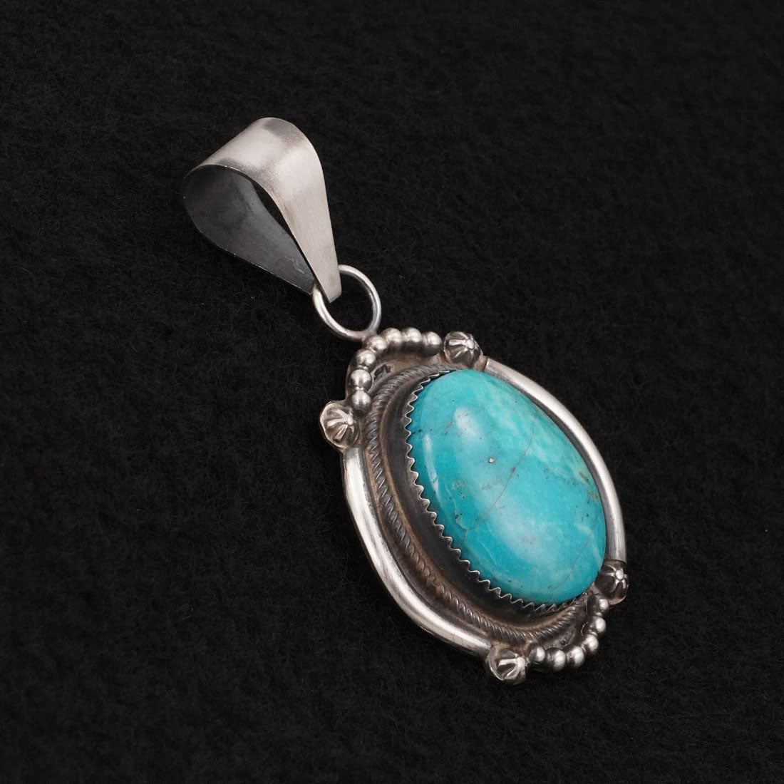 Leslie Nez Turquoise & Sterling Silver Pendant