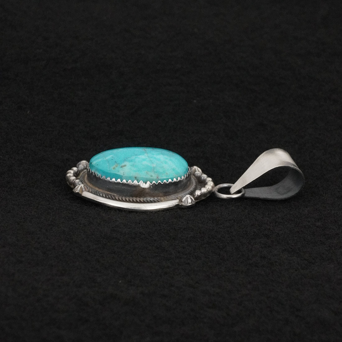 Leslie Nez Turquoise & Sterling Silver Pendant