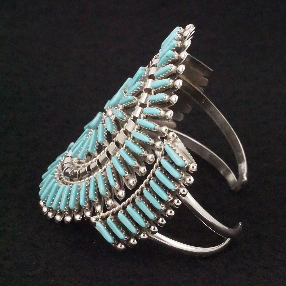 Charlie John Turquoise & Sterling Silver Bracelet