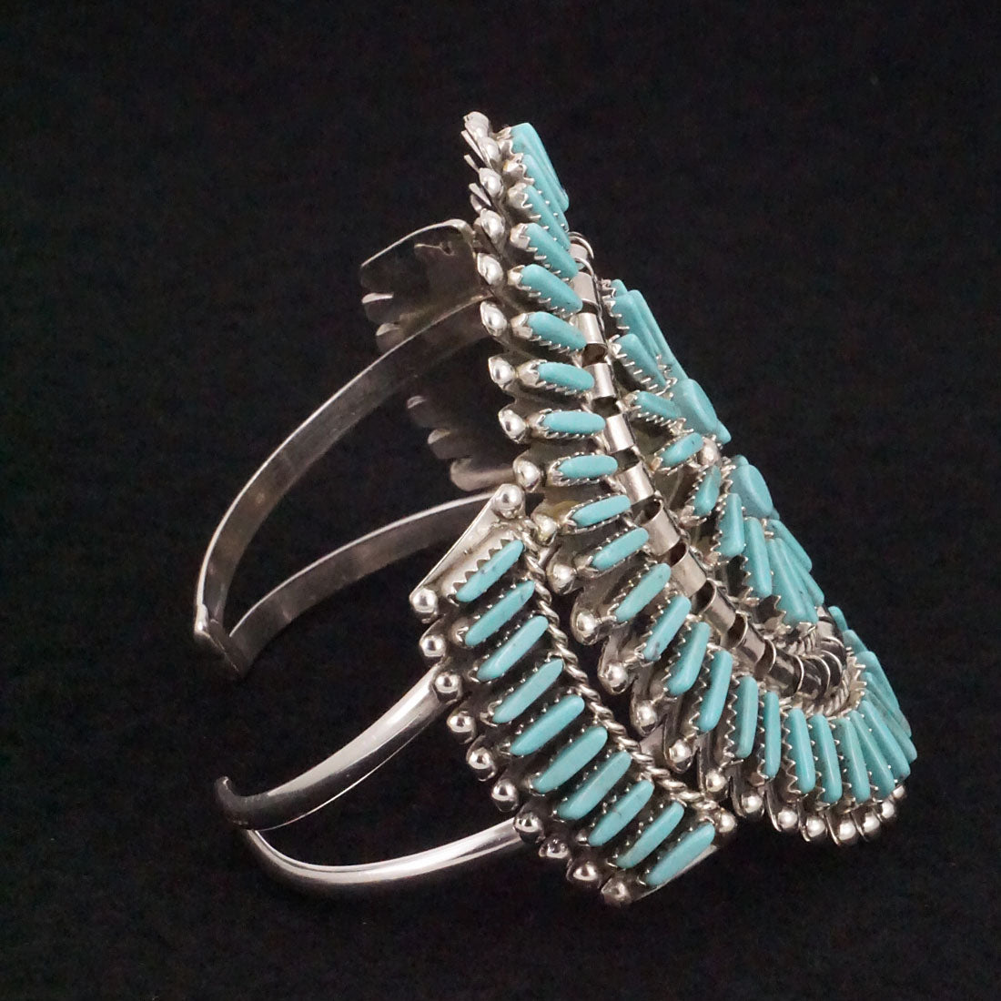 Charlie John Turquoise & Sterling Silver Bracelet