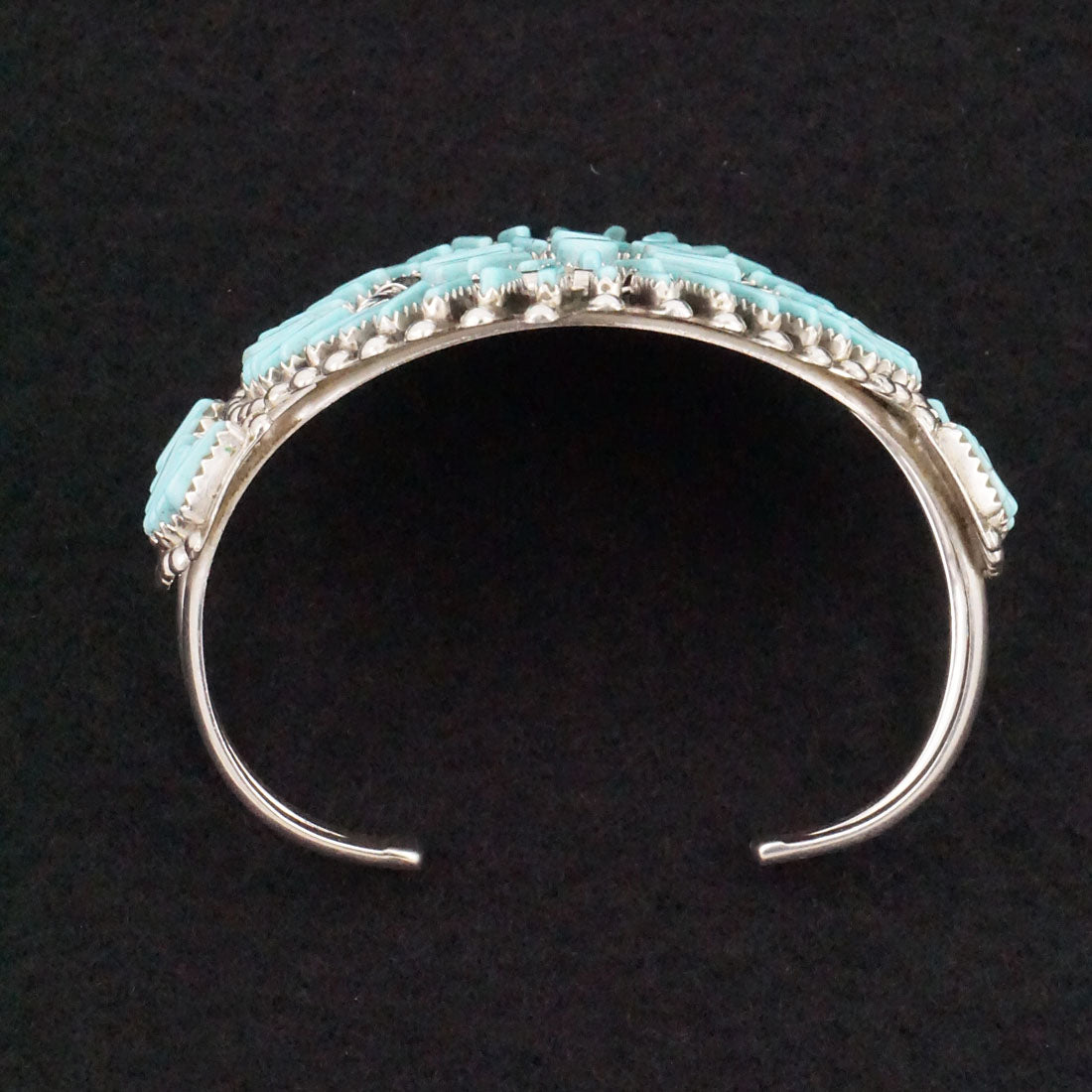 Charlie John Turquoise & Sterling Silver Bracelet