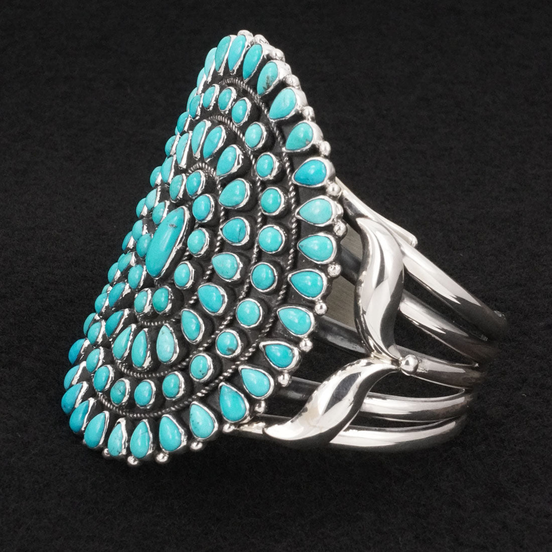 Ernest Rangel Turquoise & Sterling Silver Bracelet & Ring Set