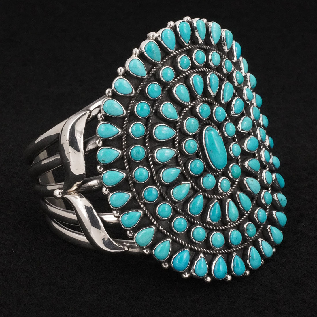 Ernest Rangel Turquoise & Sterling Silver Bracelet & Ring Set