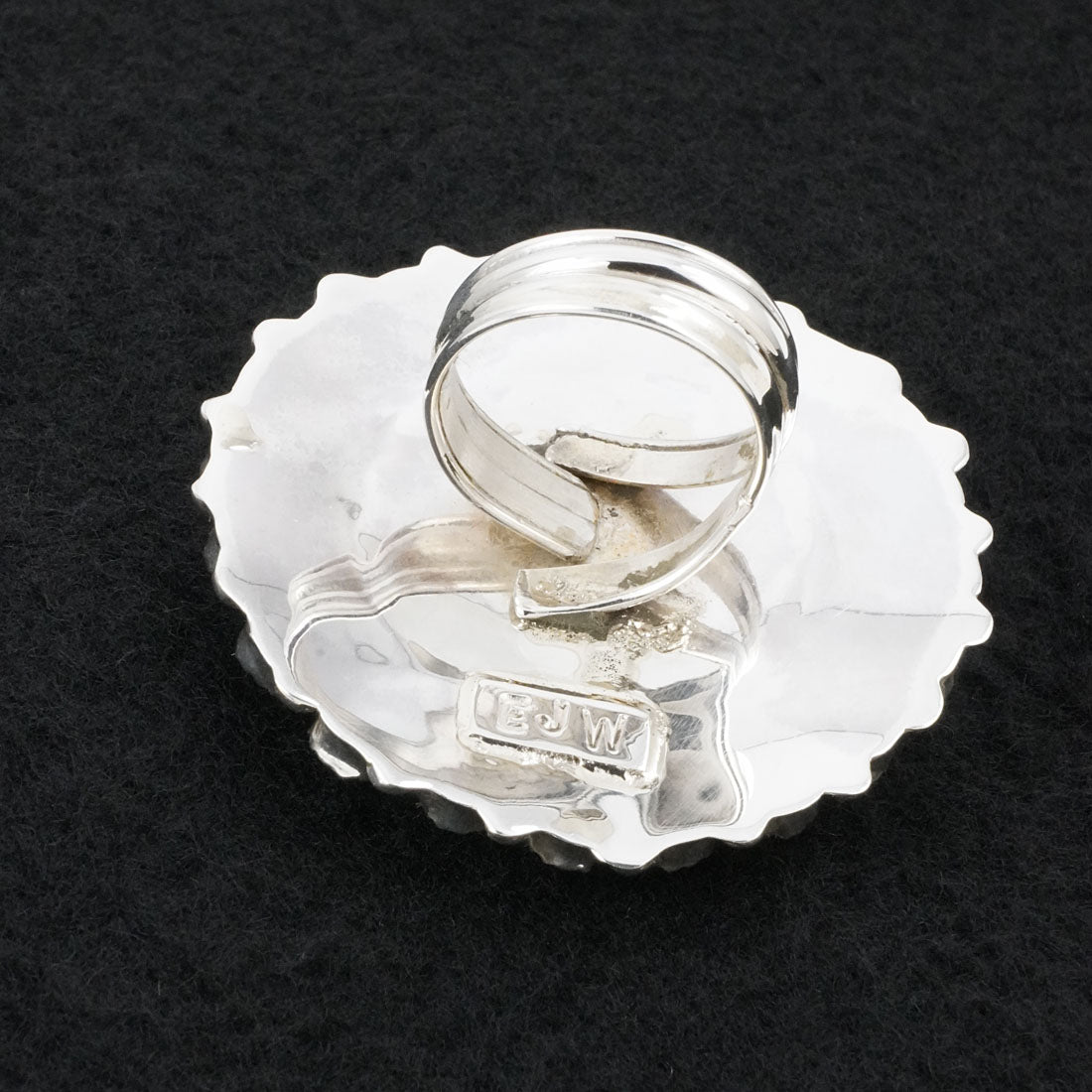 Eunise Wilson Turquoise & Sterling Silver Ring Size Adj.