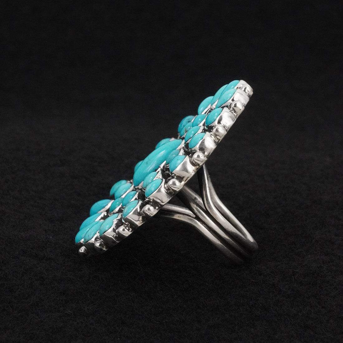 Ernest Rangel Turquoise & Sterling Silver Bracelet & Ring Set