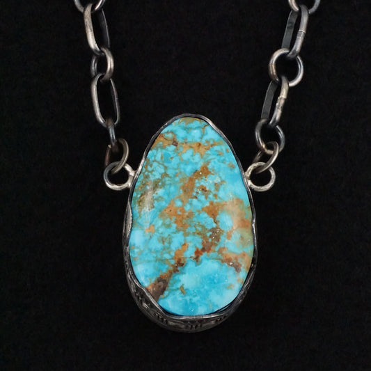 Paul Livingston Turquoise & Sterling Silver Necklace