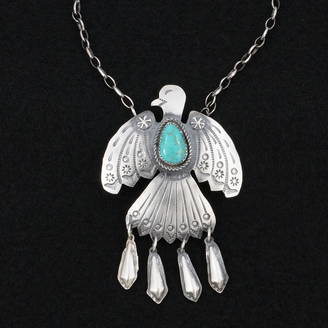 Tim Yazzie Turquoise & Sterling Silver Necklace