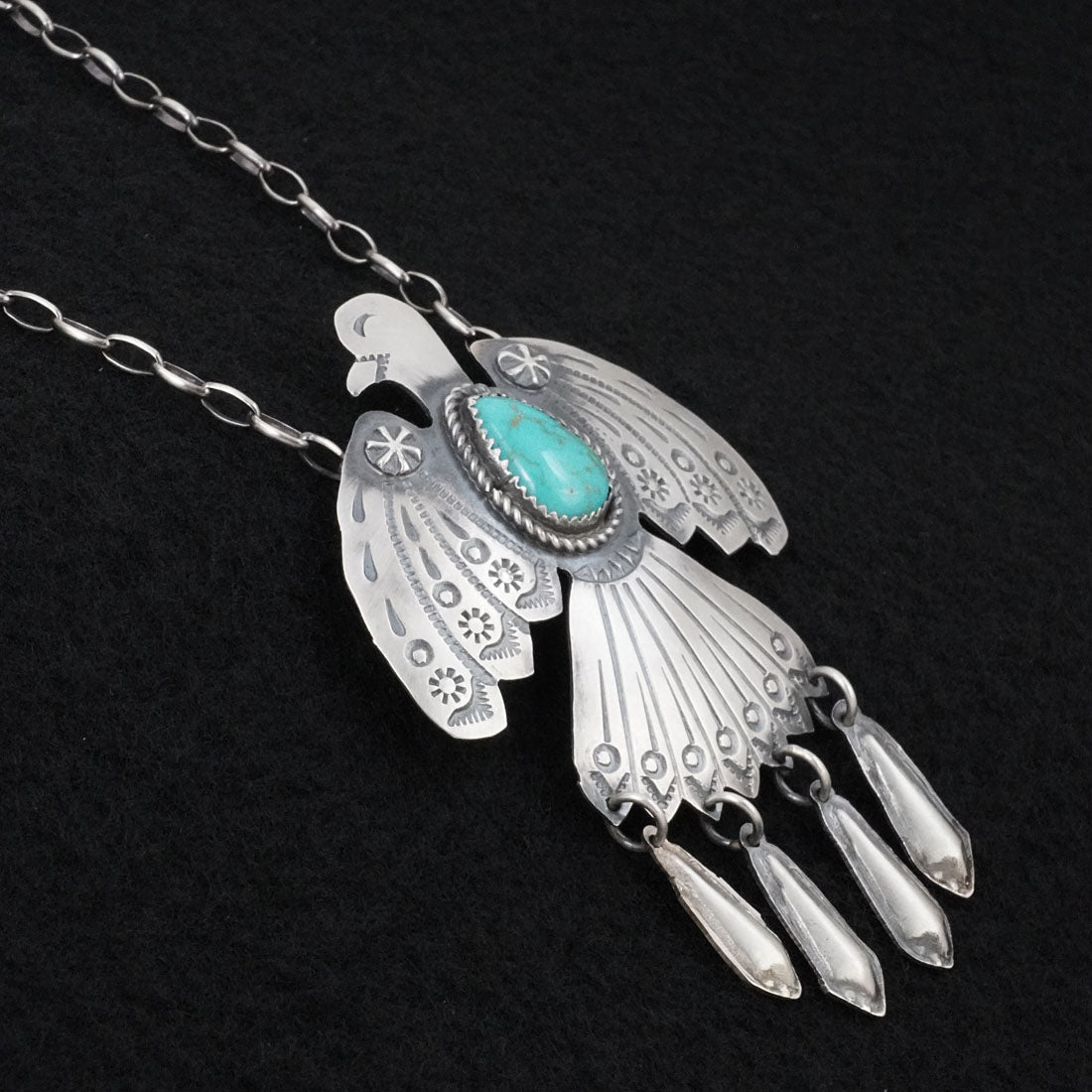Tim Yazzie Turquoise & Sterling Silver Necklace