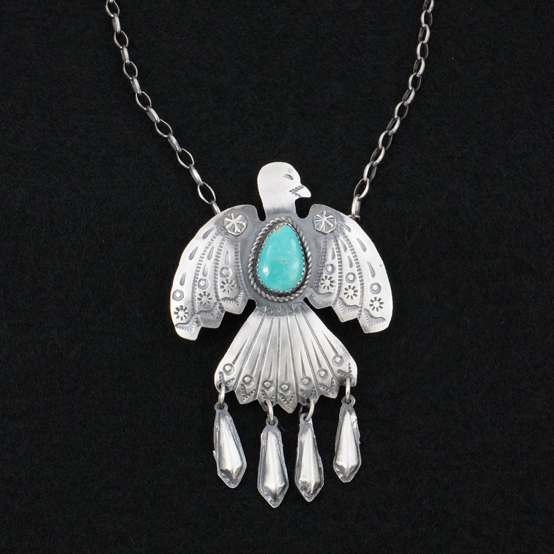 Tim Yazzie Turquoise & Sterling Silver Necklace