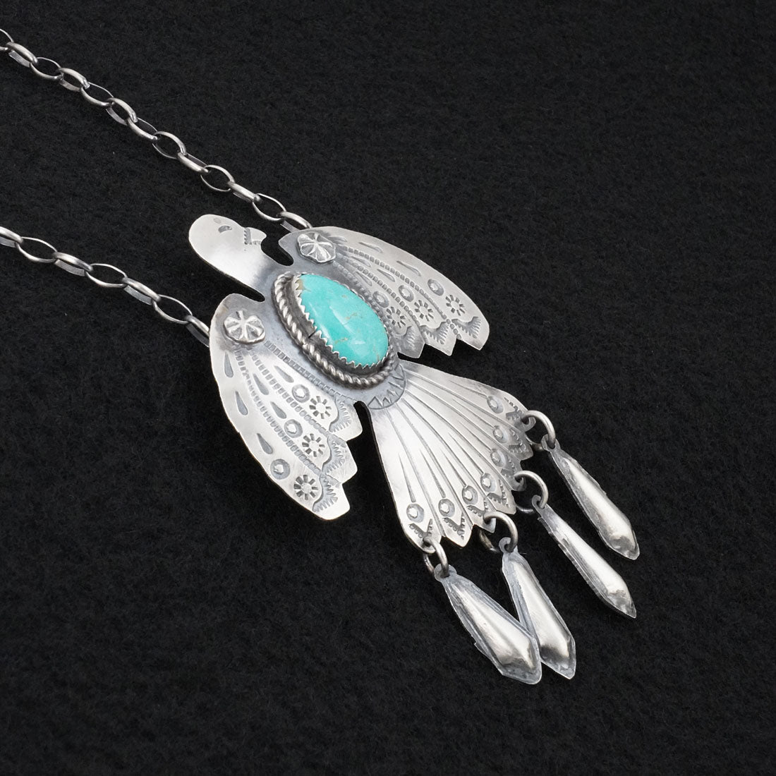 Tim Yazzie Turquoise & Sterling Silver Necklace