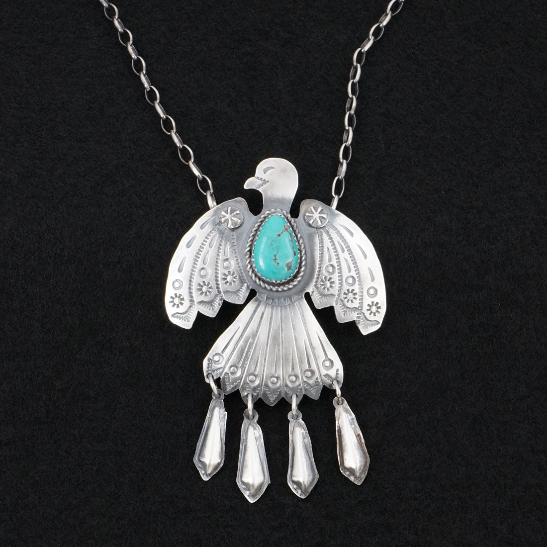 Tim Yazzie Turquoise & Sterling Silver Necklace