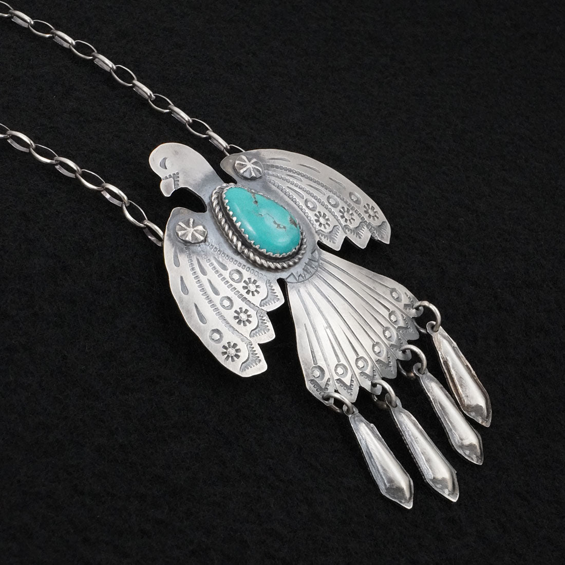 Tim Yazzie Turquoise & Sterling Silver Necklace