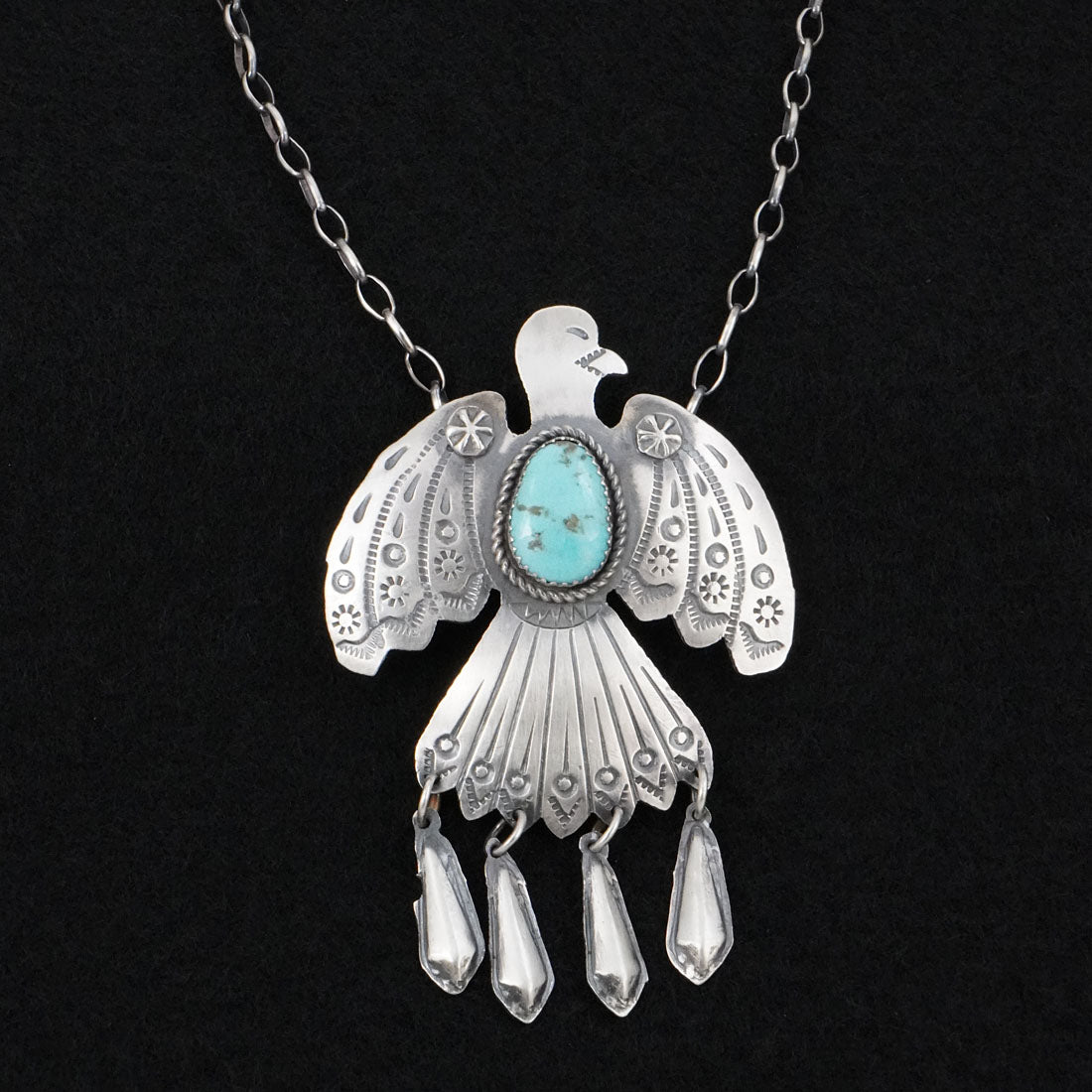 Tim Yazzie Turquoise & Sterling Silver Necklace