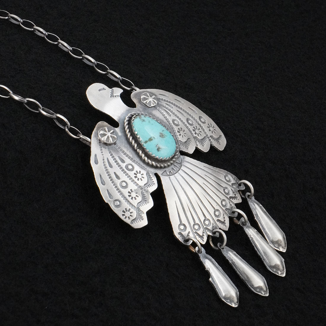 Tim Yazzie Turquoise & Sterling Silver Necklace