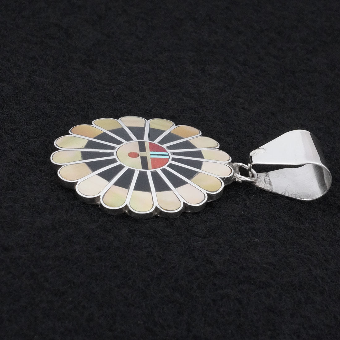 April Unkestine Multi-Stone & Sterling Silver Pendant