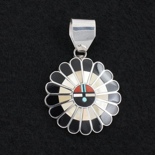 April Unkestine Multi-Stone & Sterling Silver Pendant