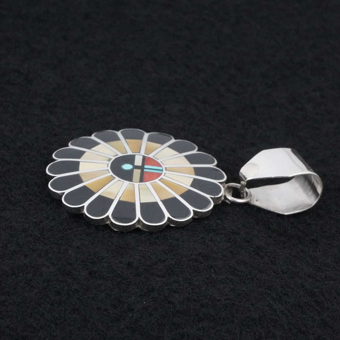 April Unkestine Multi-Stone & Sterling Silver Pendant
