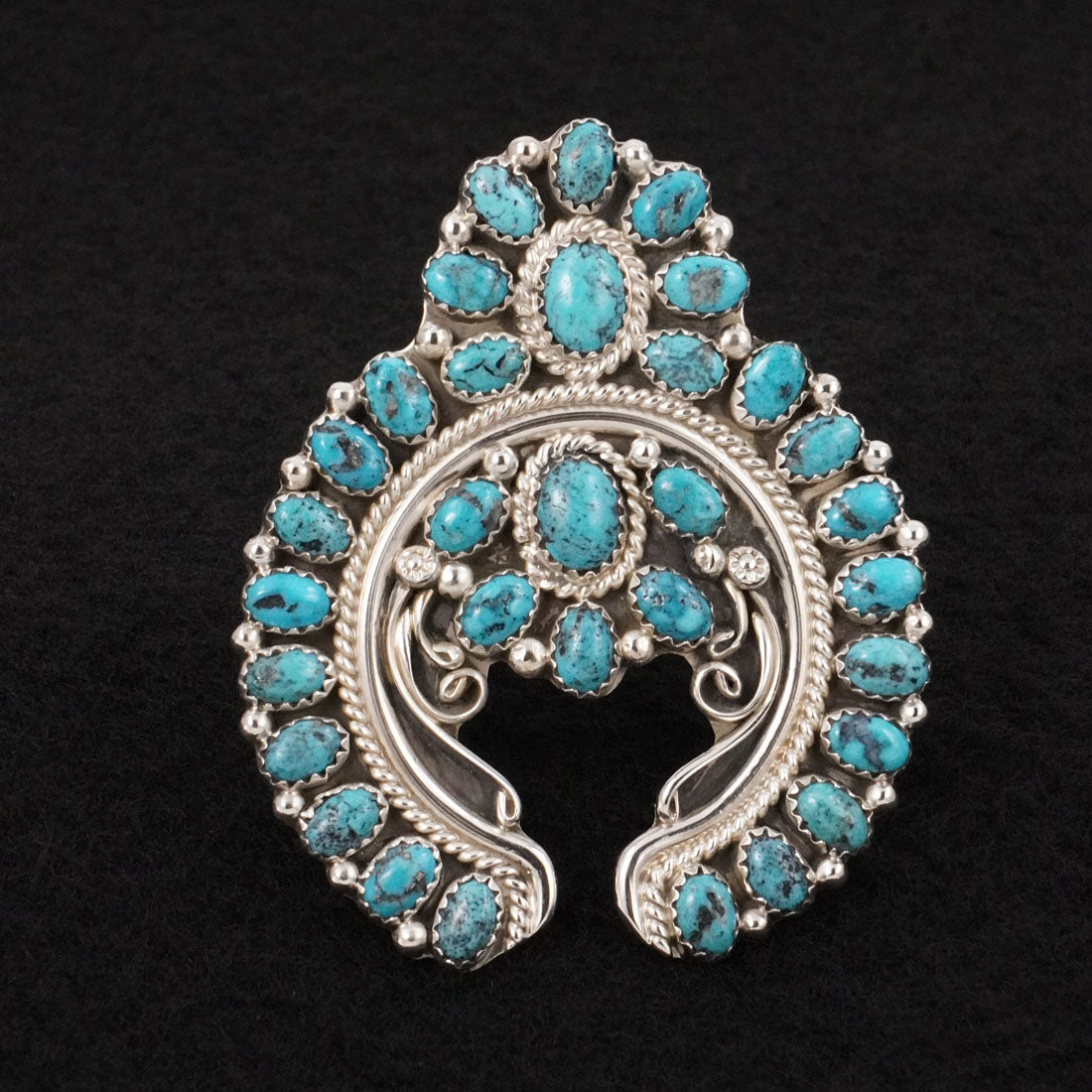 Martin Muskett Turquoise & Sterling Silver Ring Size Adj.