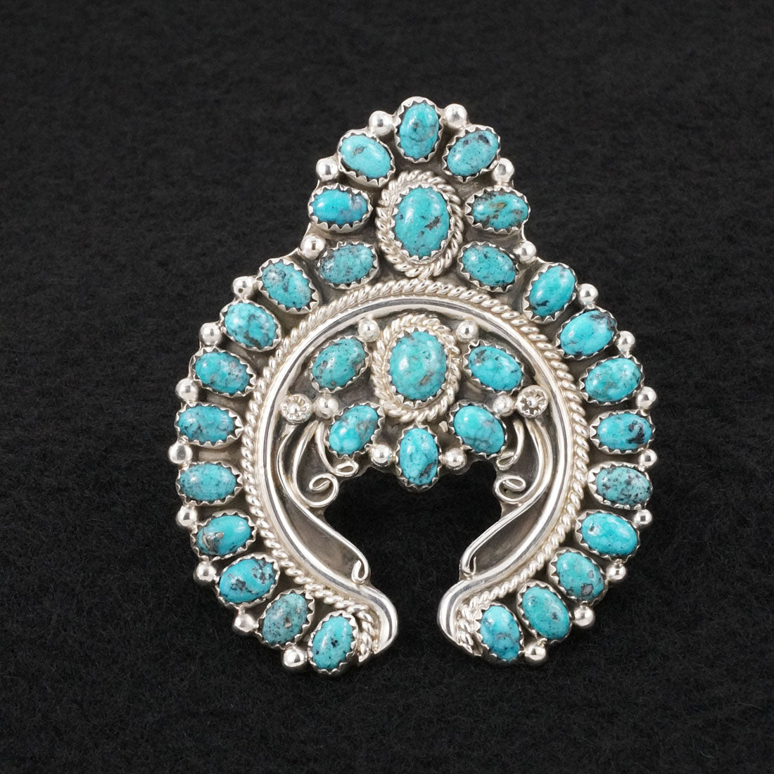 Martin Muskett Turquoise & Sterling Silver Ring Size Adj.