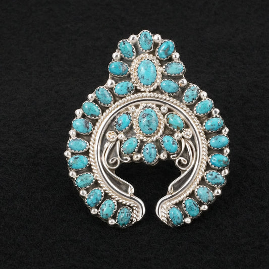 Martin Muskett Turquoise & Sterling Silver Ring Size Adj.