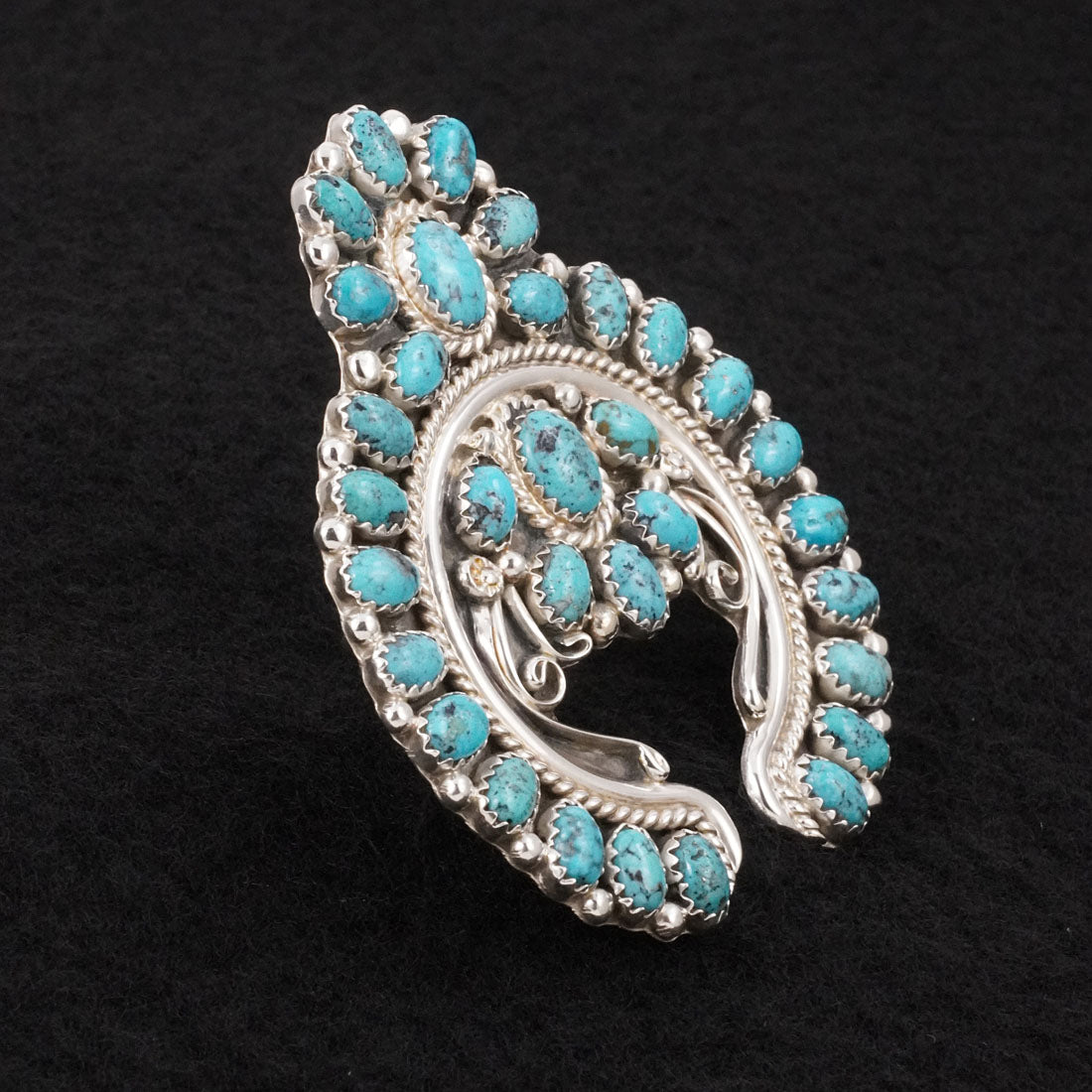 Martin Muskett Turquoise & Sterling Silver Ring Size Adj.