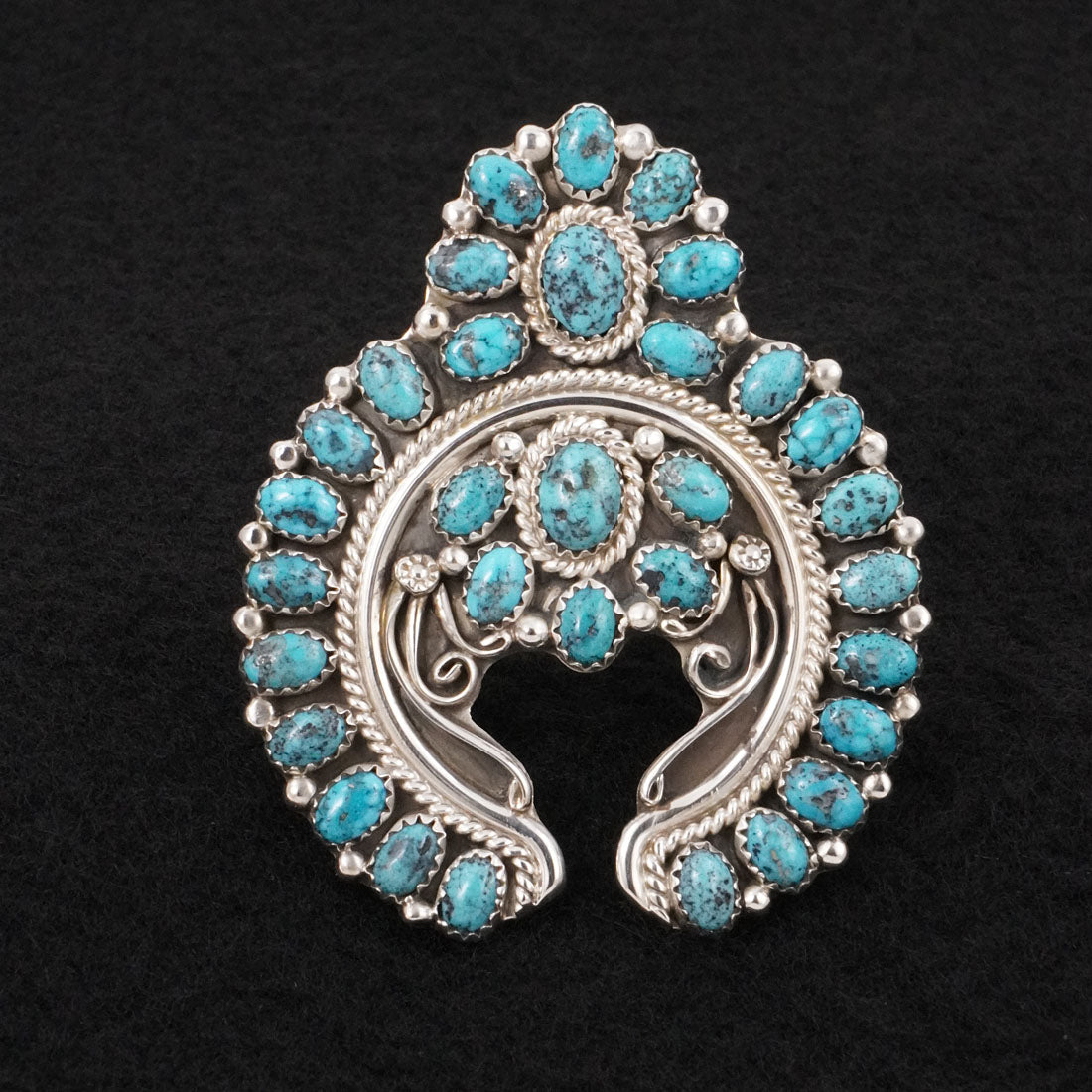 Martin Muskett Turquoise & Sterling Silver Ring Size Adj.