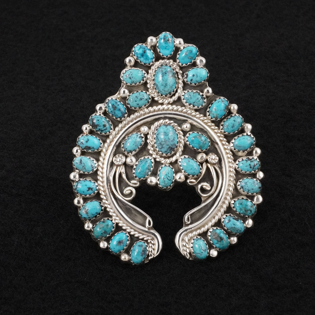 Martin Muskett Turquoise & Sterling Silver Ring Size Adj.