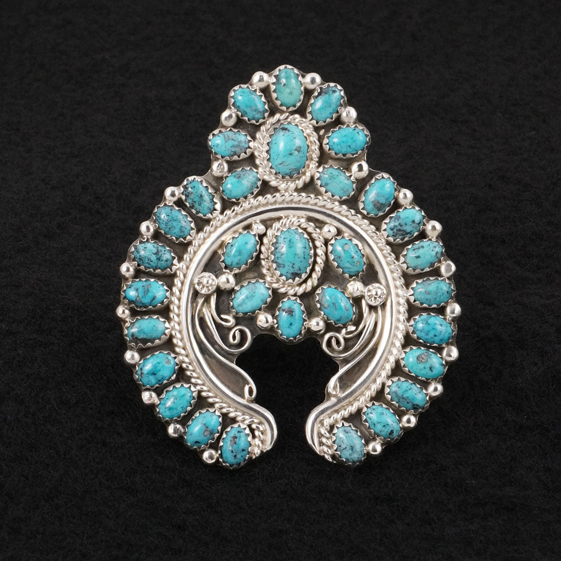 Martin Muskett Turquoise & Sterling Silver Ring Size Adj.