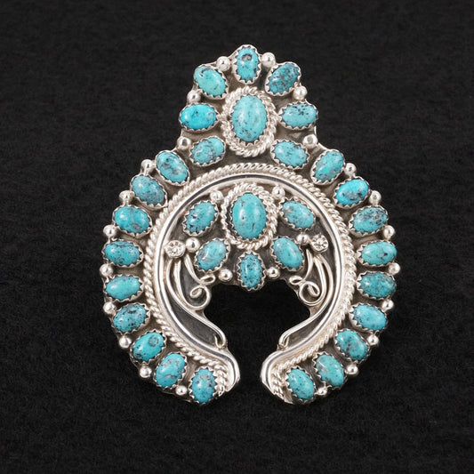 Martin Muskett Turquoise & Sterling Silver Ring Size Adj.
