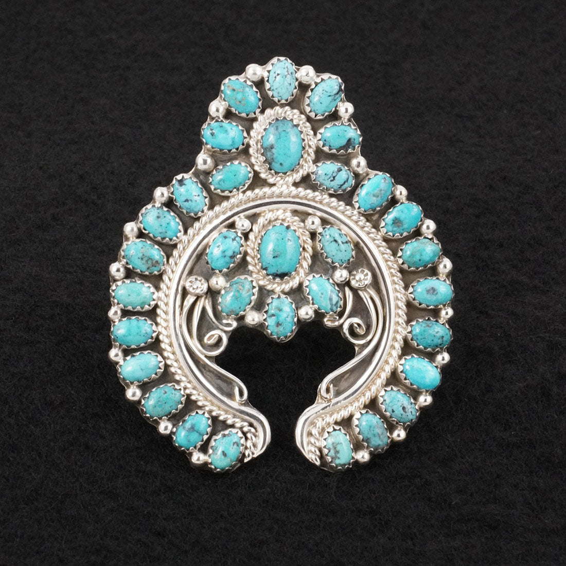 Martin Muskett Turquoise & Sterling Silver Ring Size Adj.