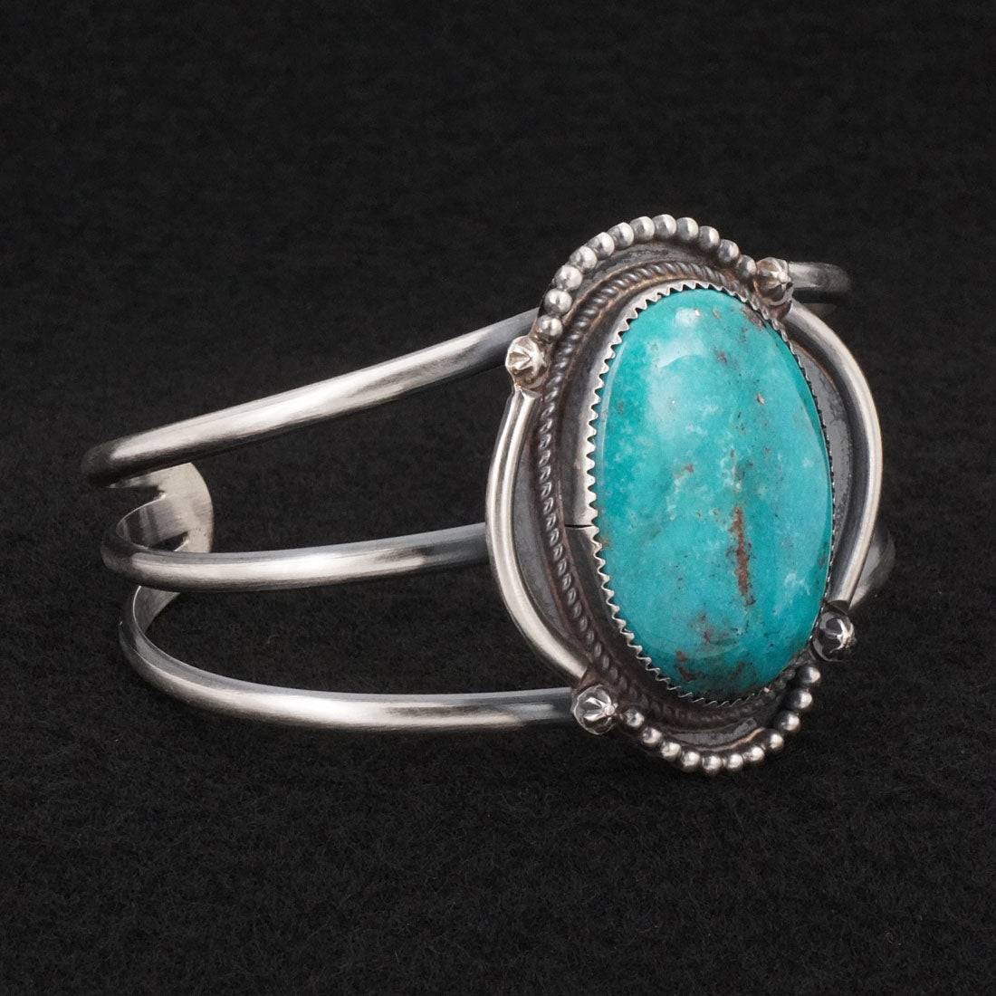 Leslie Nez Turquoise & Sterling Silver Bracelet