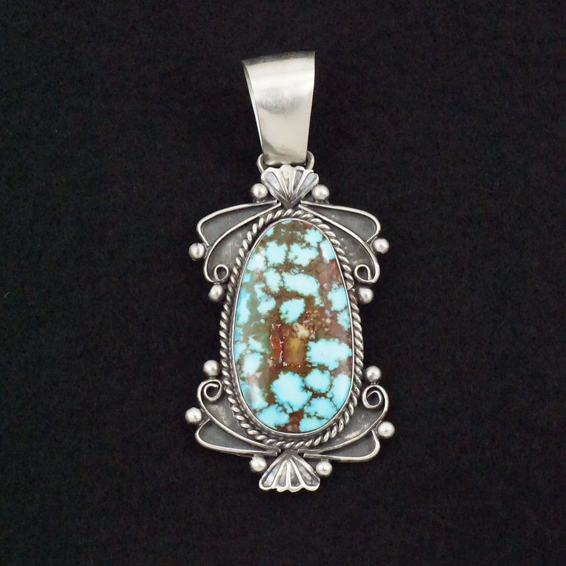 Paul Livingston Turquoise & Sterling Silver Pendant