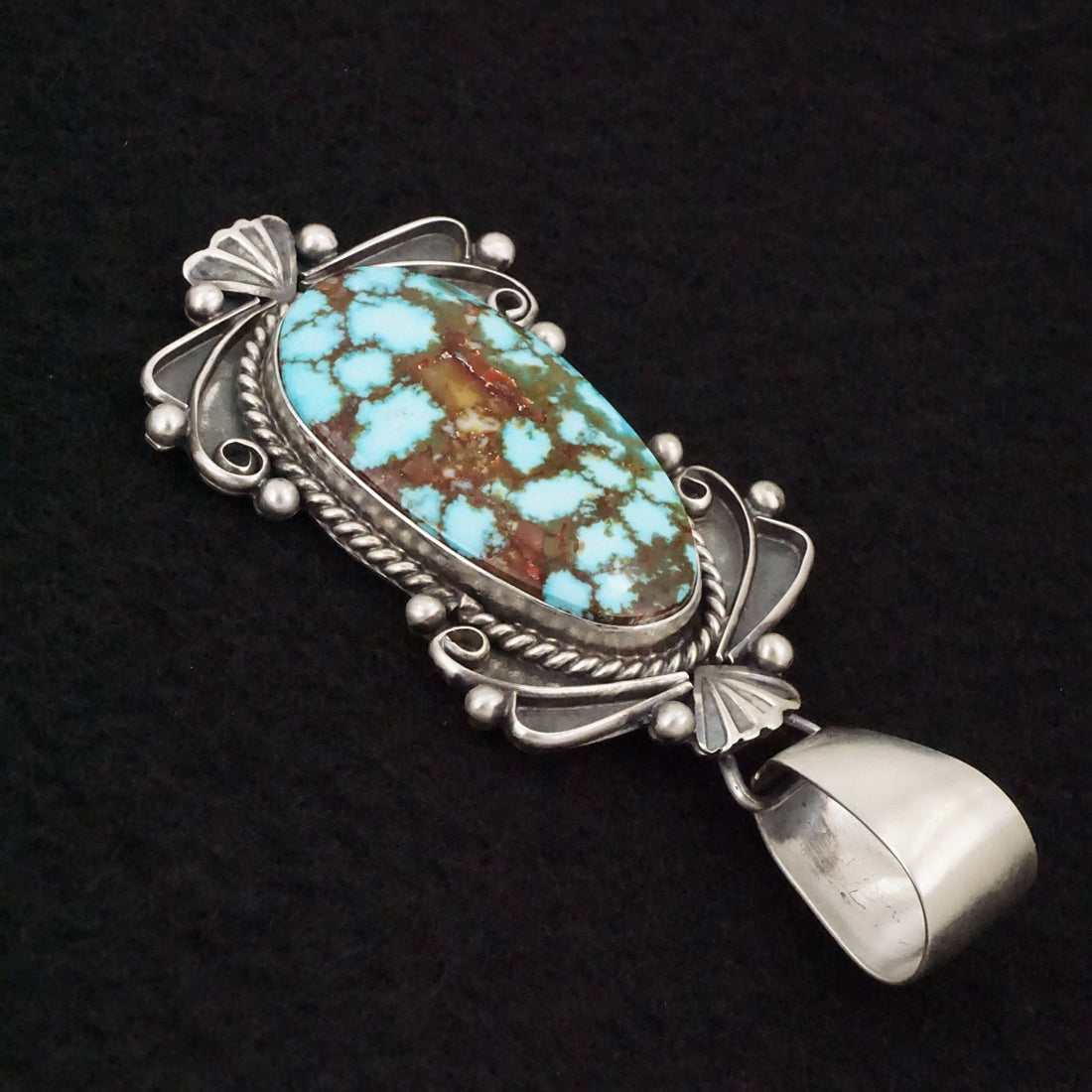 Paul Livingston Turquoise & Sterling Silver Pendant