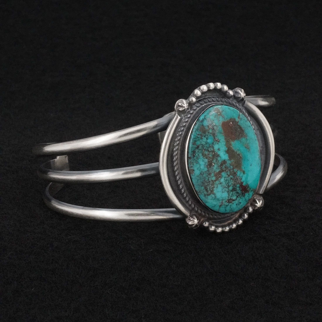 Leslie Nez Turquoise & Sterling Silver Bracelet
