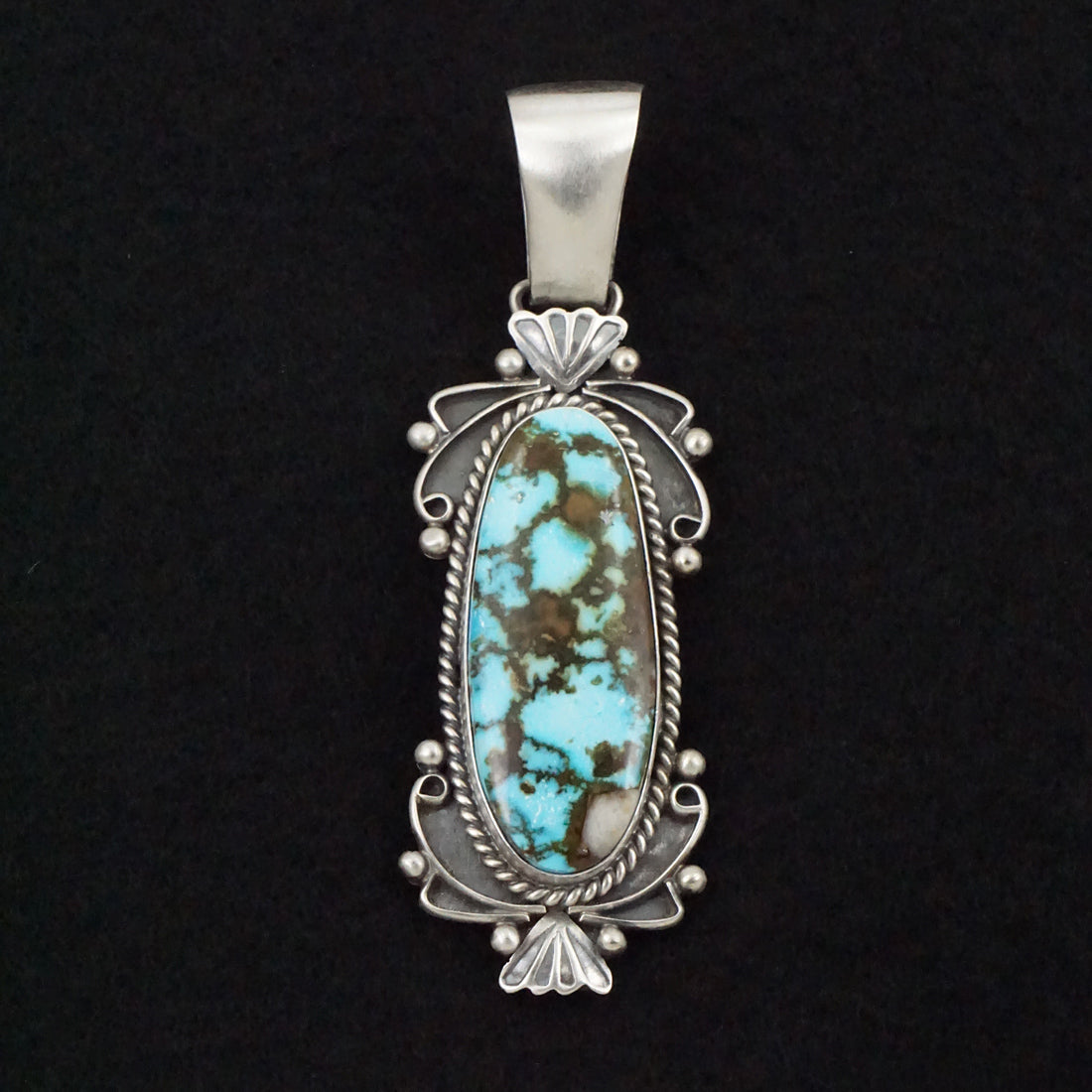 Paul Livingston Turquoise & Sterling Silver Pendant