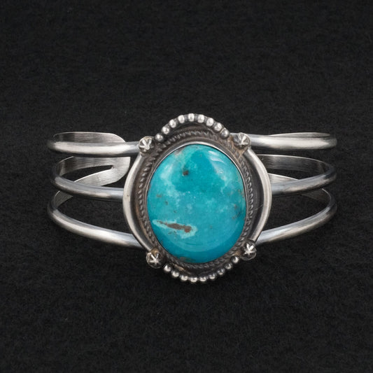 Leslie Nez Turquoise & Sterling Silver Bracelet