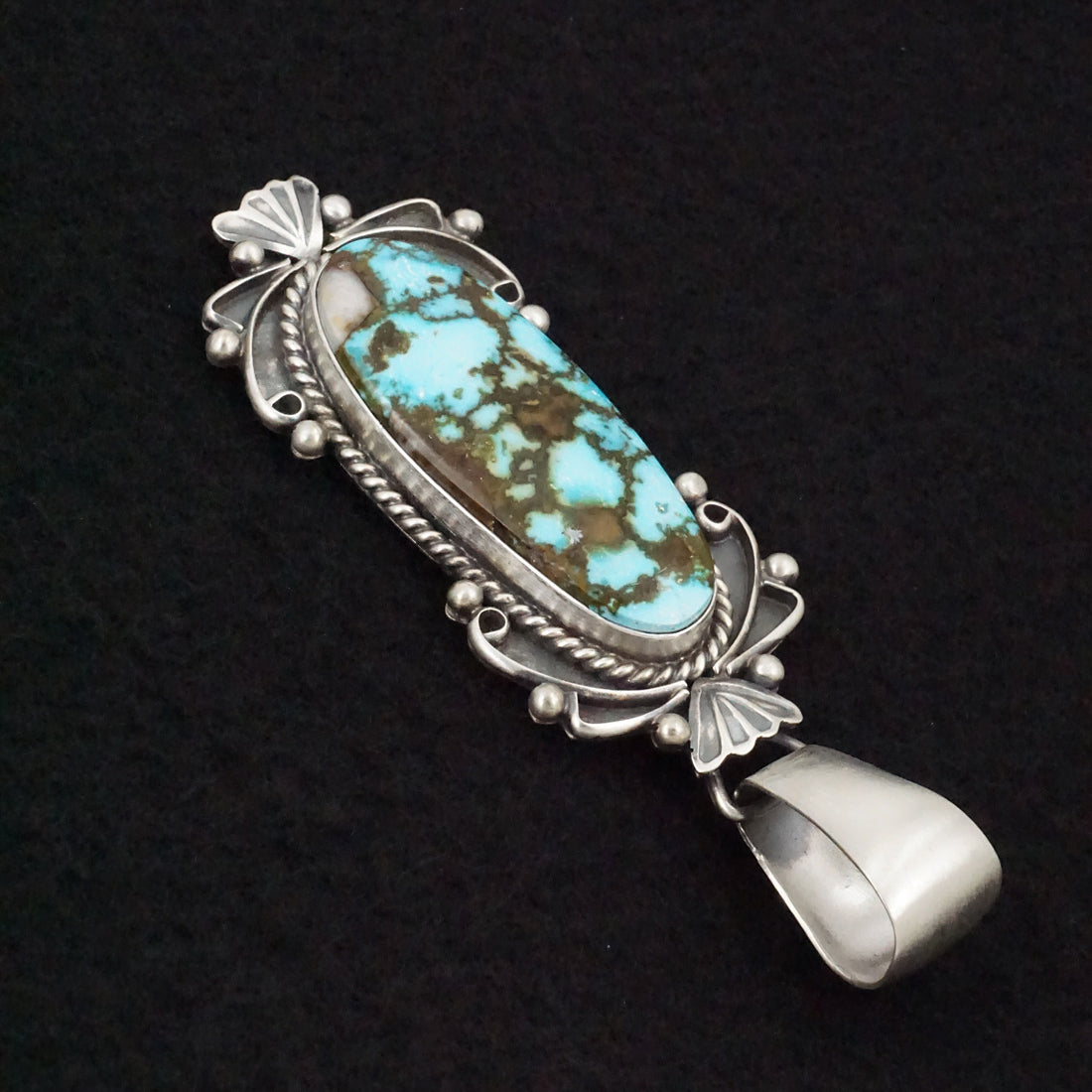 Paul Livingston Turquoise & Sterling Silver Pendant