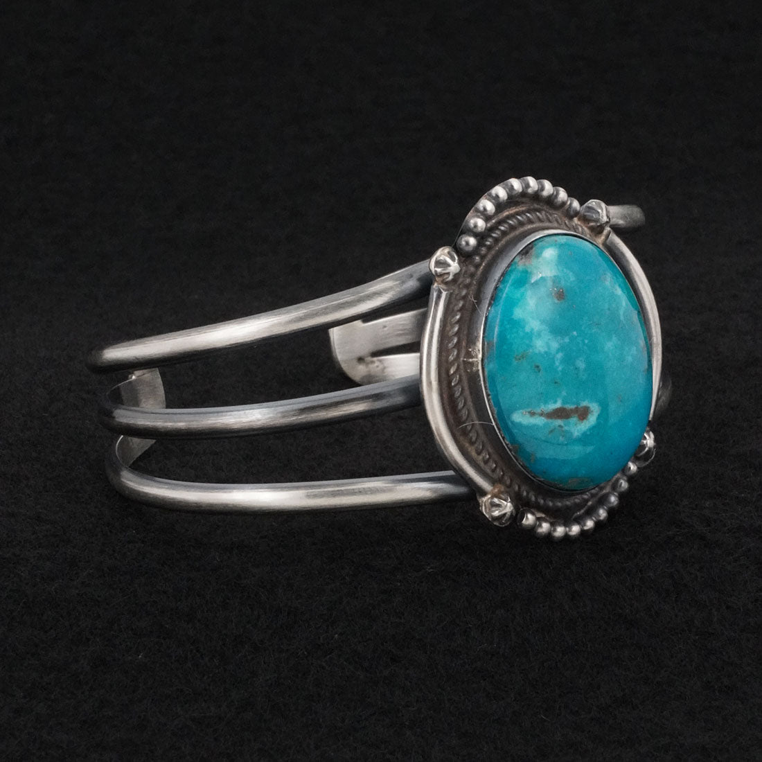 Leslie Nez Turquoise & Sterling Silver Bracelet