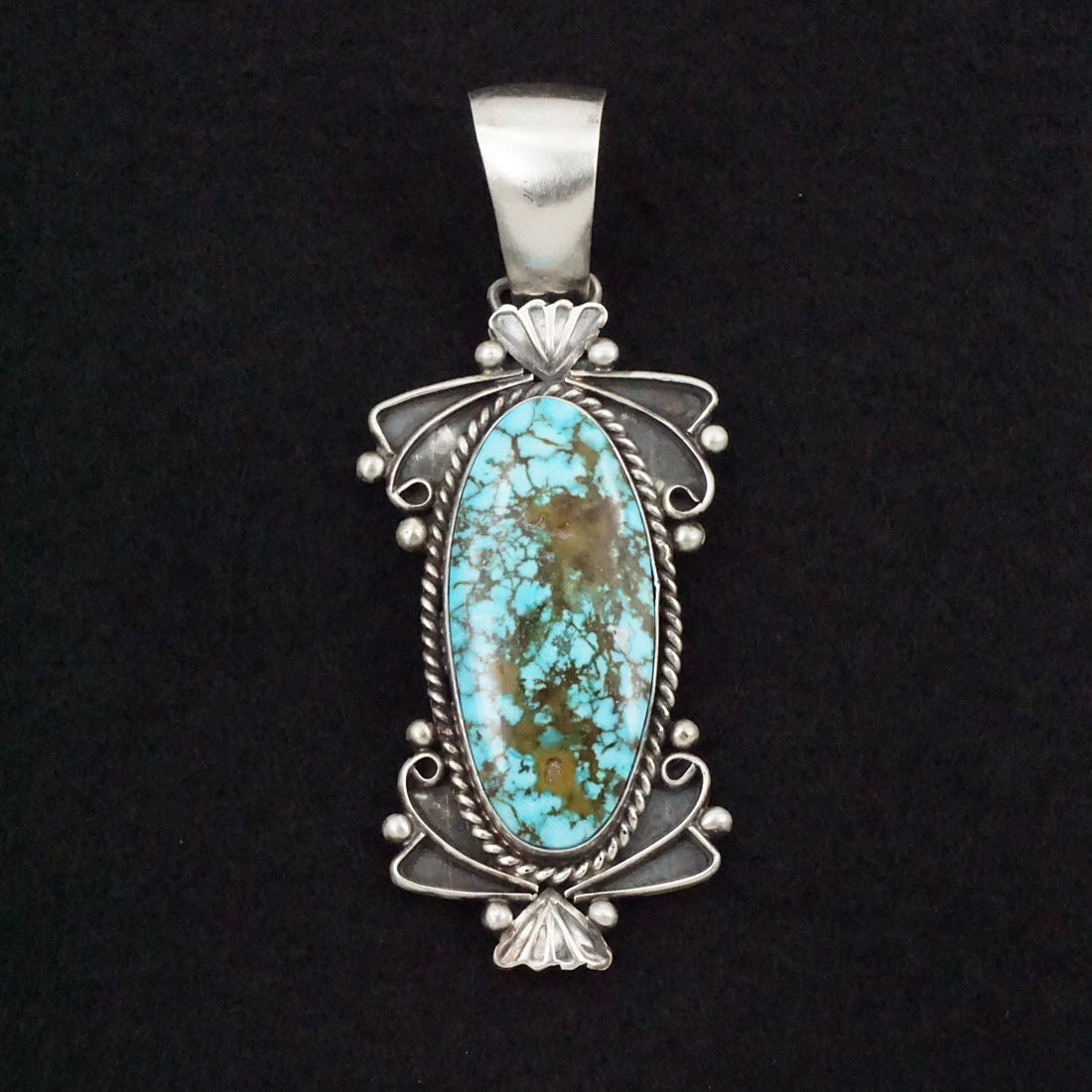 Paul Livingston Turquoise & Sterling Silver Pendant