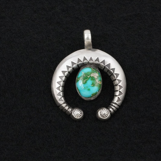 Calvin Martinez Turquoise & Sterling Silver Pendant