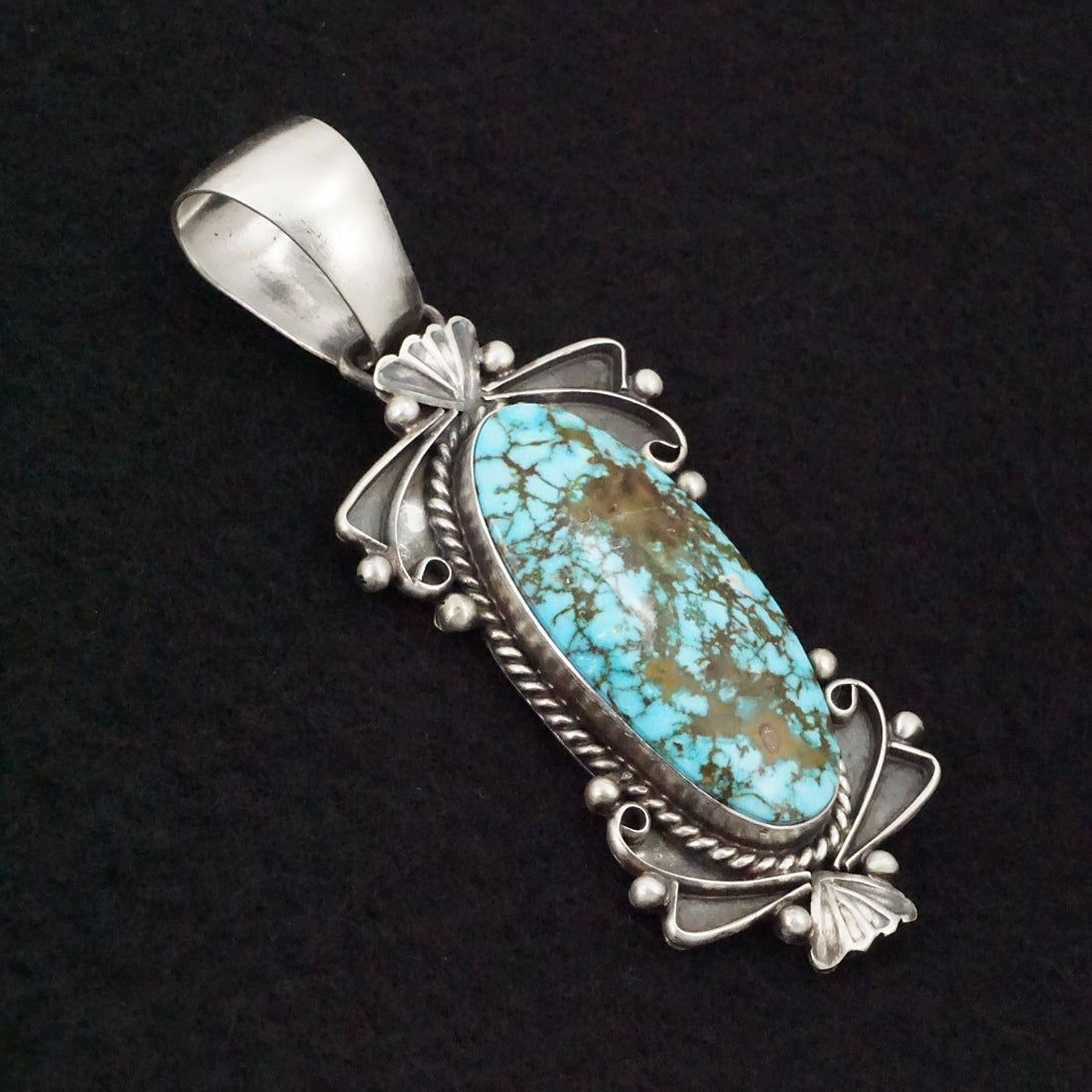 Paul Livingston Turquoise & Sterling Silver Pendant