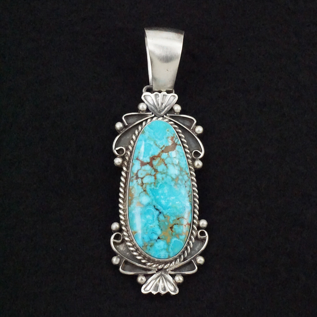 Paul Livingston Turquoise & Sterling Silver Pendant