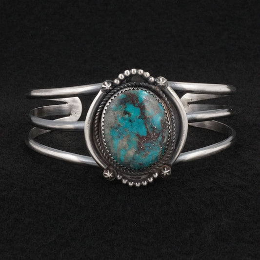 Leslie Nez Turquoise & Sterling Silver Bracelet
