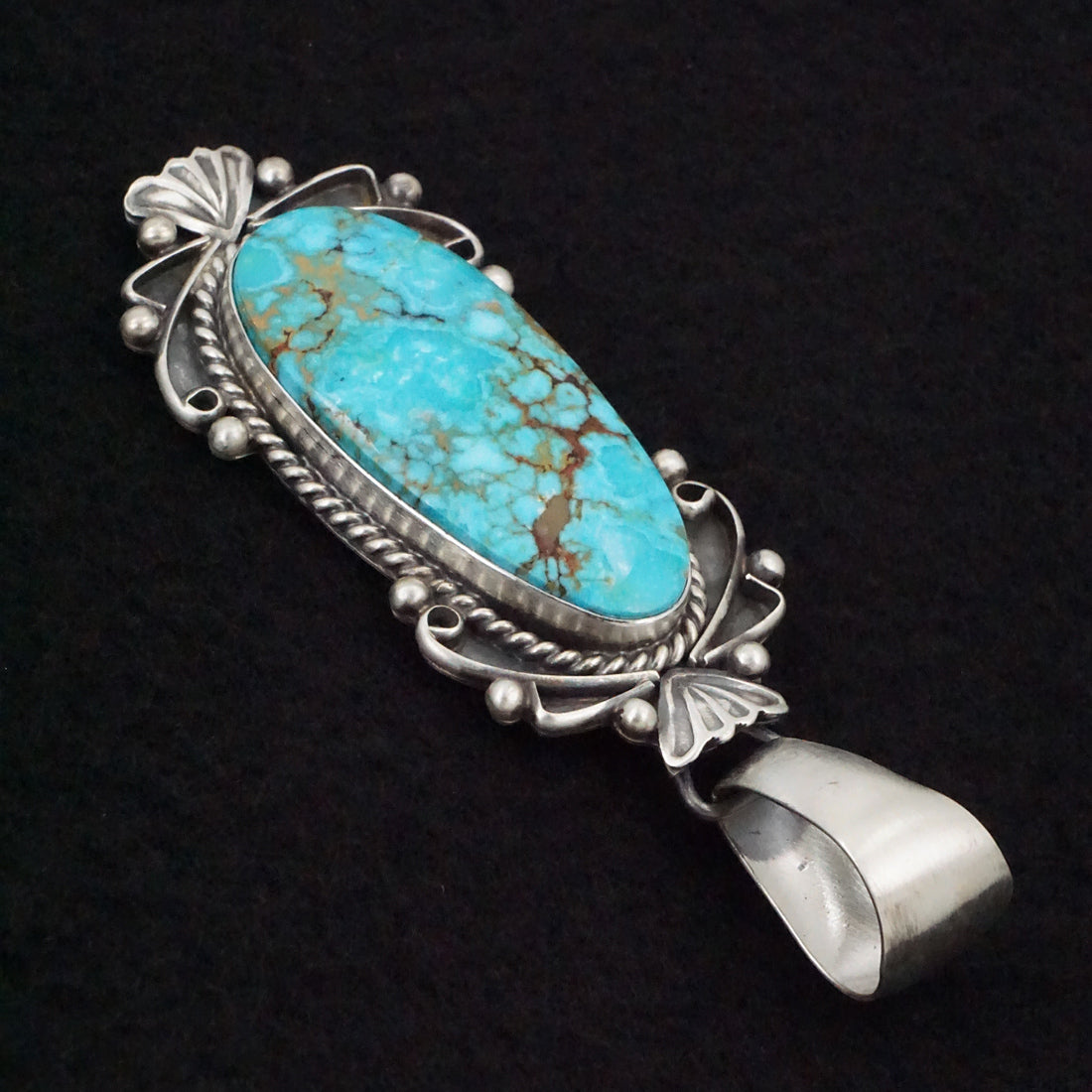 Paul Livingston Turquoise & Sterling Silver Pendant