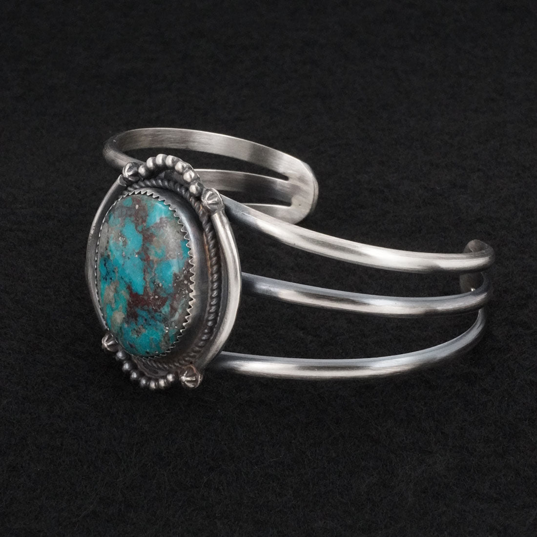 Leslie Nez Turquoise & Sterling Silver Bracelet