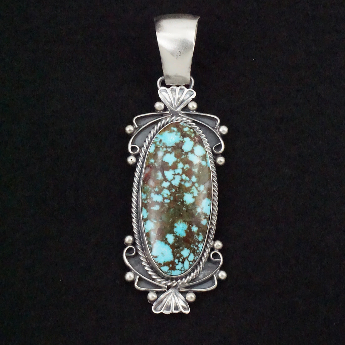 Paul Livingston Turquoise & Sterling Silver Pendant