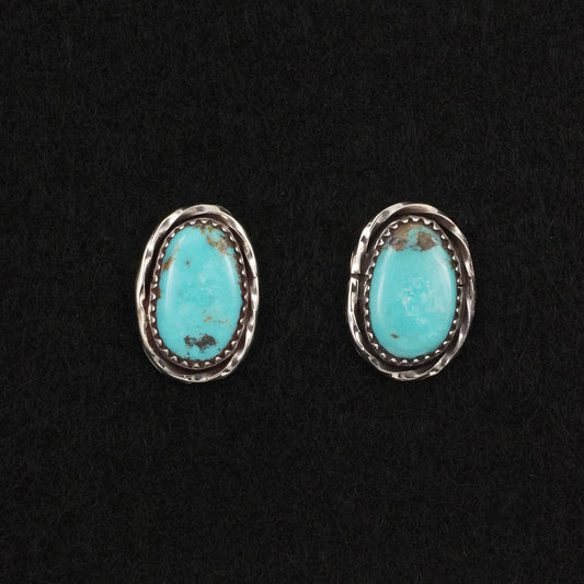 Ernest Hawthorne Turquoise & Sterling Silver Earrings